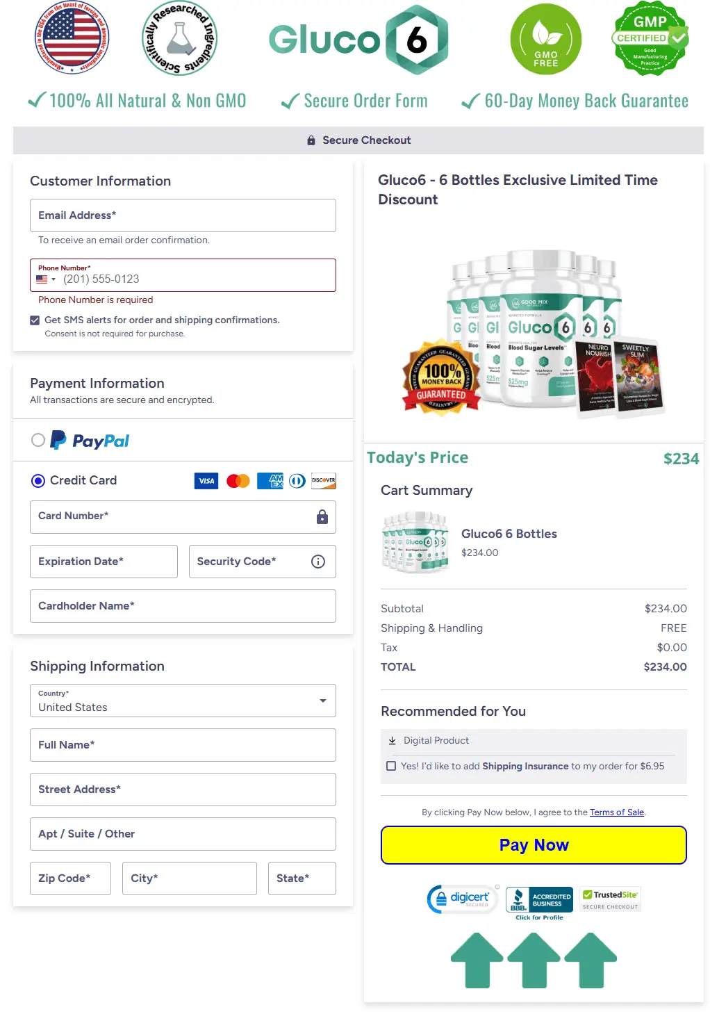 Gluco6-pricing